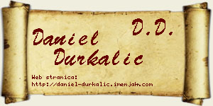 Daniel Durkalić vizit kartica